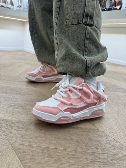 Sneakers rihanna denim rosa